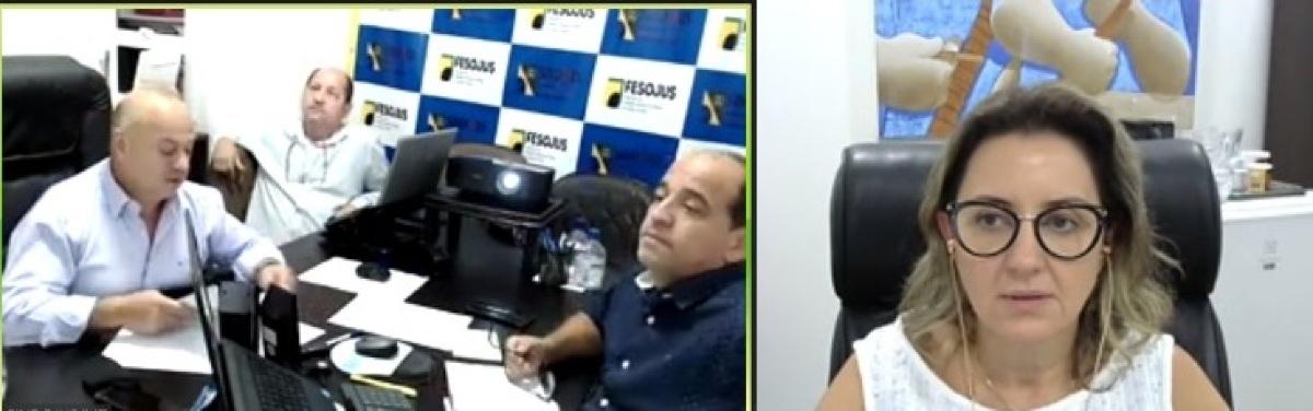 Sindojus; reunião; Corregedoria; Justiça; oficiais